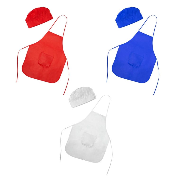 Set de șorț și bonetă JAMIE ROȘU