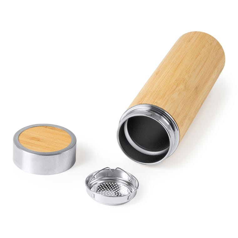 Bidon din oțel inoxidabil KINATA NATURAL