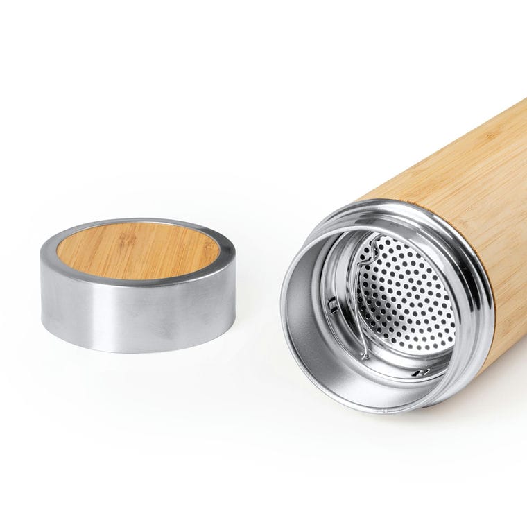 Bidon din oțel inoxidabil KINATA NATURAL