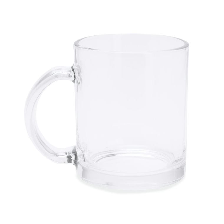 Cană de sticlă KAFFIR ALB