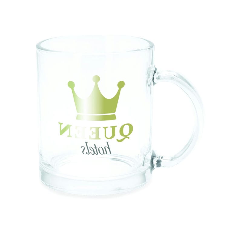 Cană de sticlă KAFFIR ALB