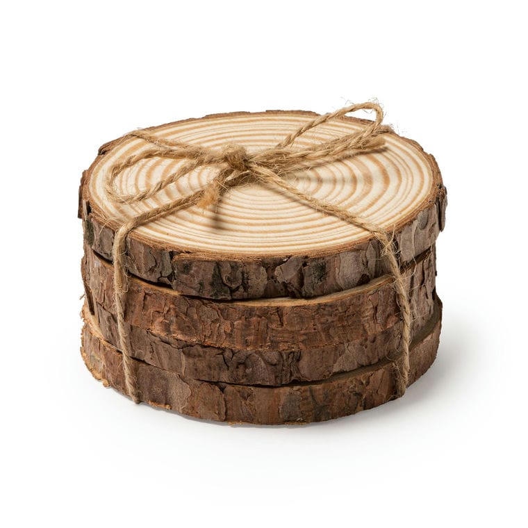 Set de 4 suporturi de pahare PINEA NATURAL