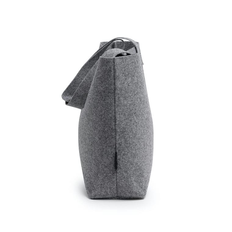 Geantă din pâslă CAROLA GRI MELANJ