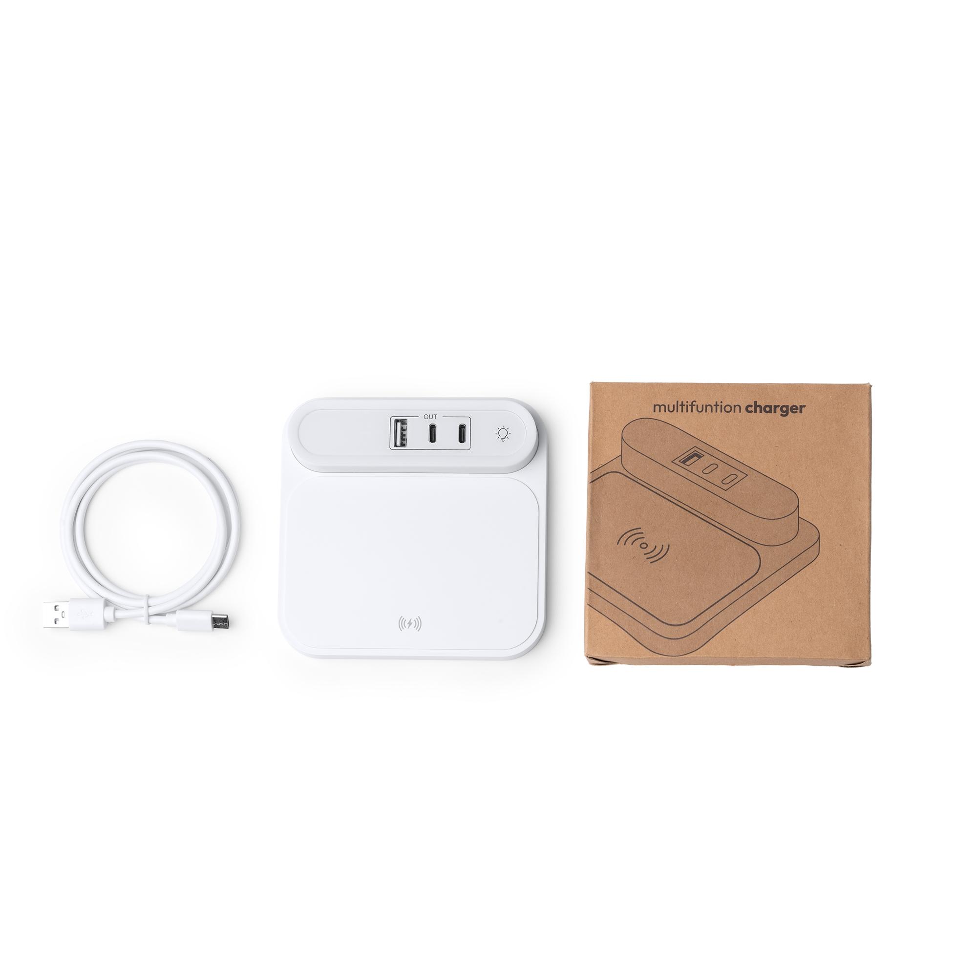 Încărcător wireless Titanus ALB Marime universala