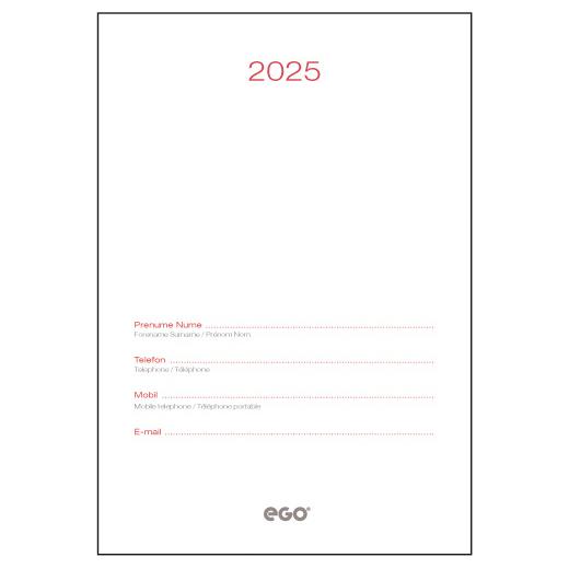 Agenda Capri Roșu PC11