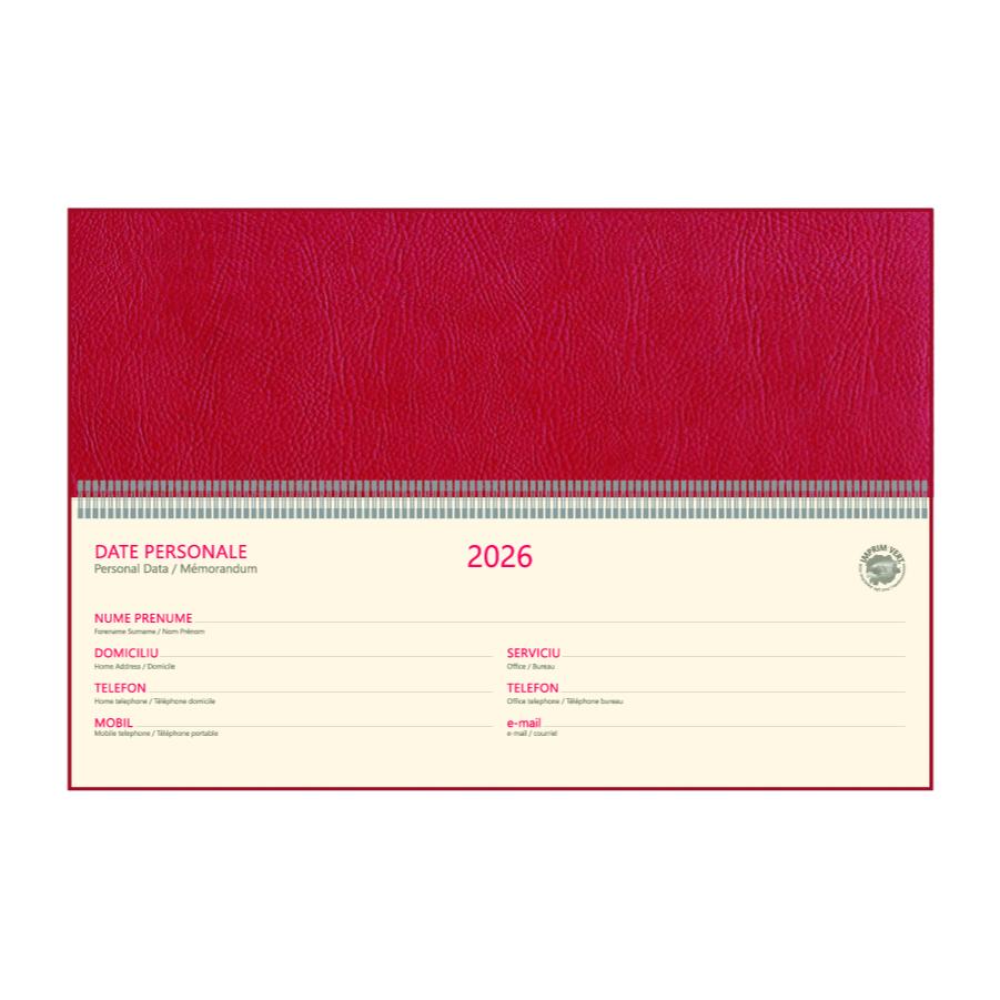 Agenda Bref Roșu CH11