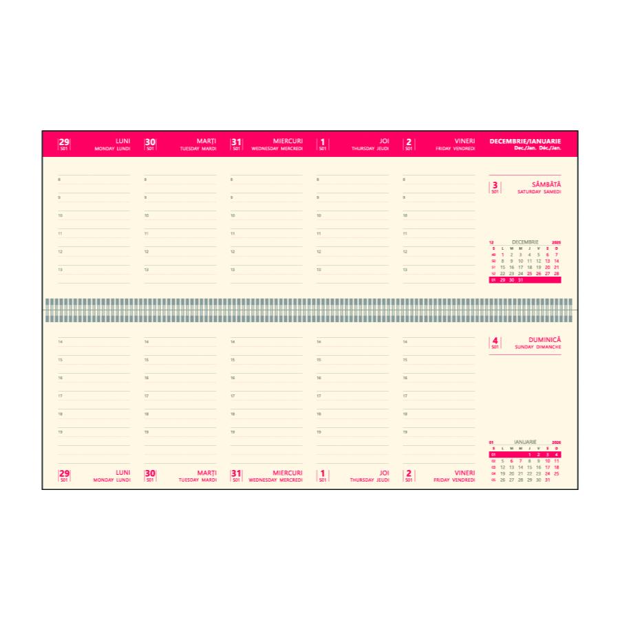 Agenda Bref Roșu CH11