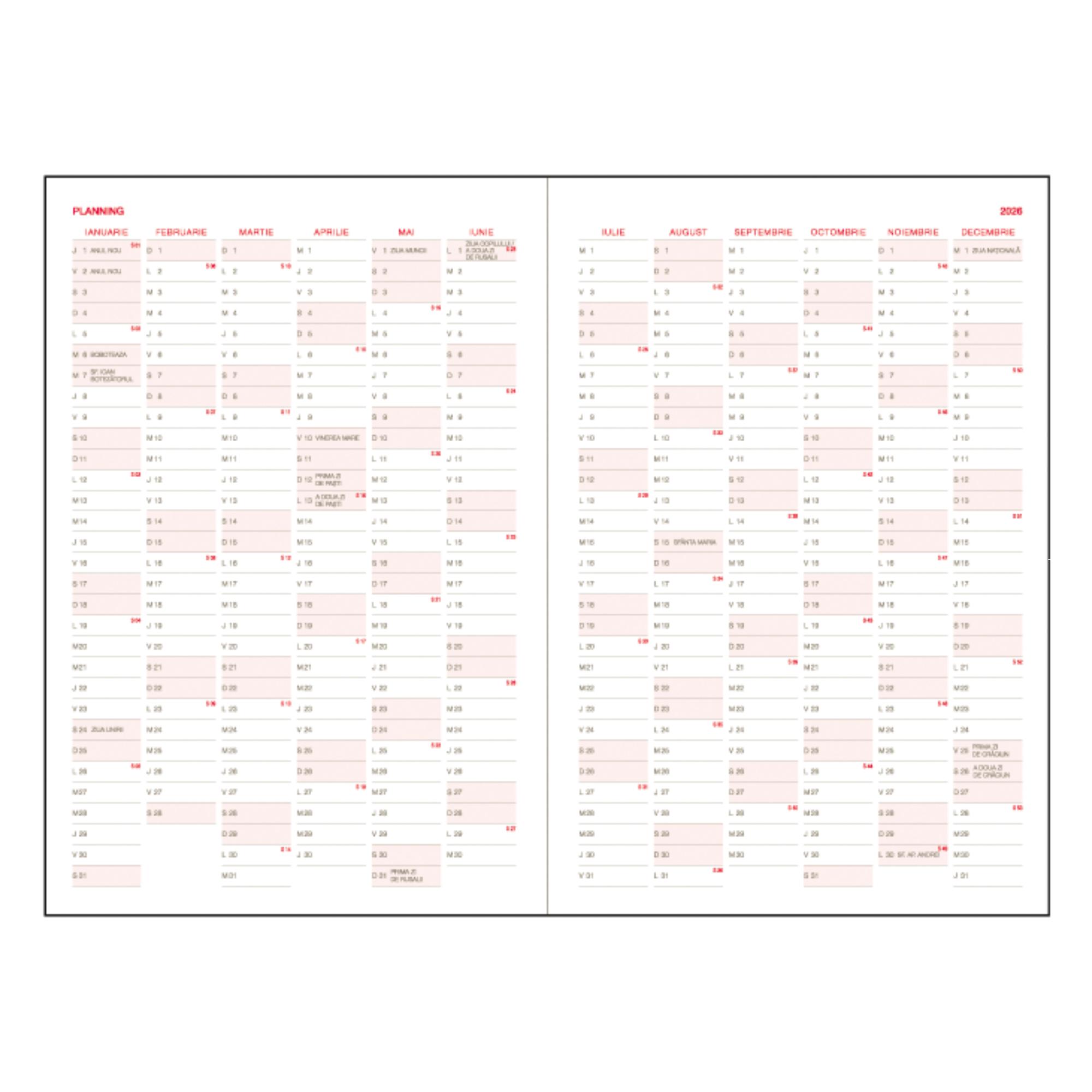 Agenda Avantaj Roșu SD11