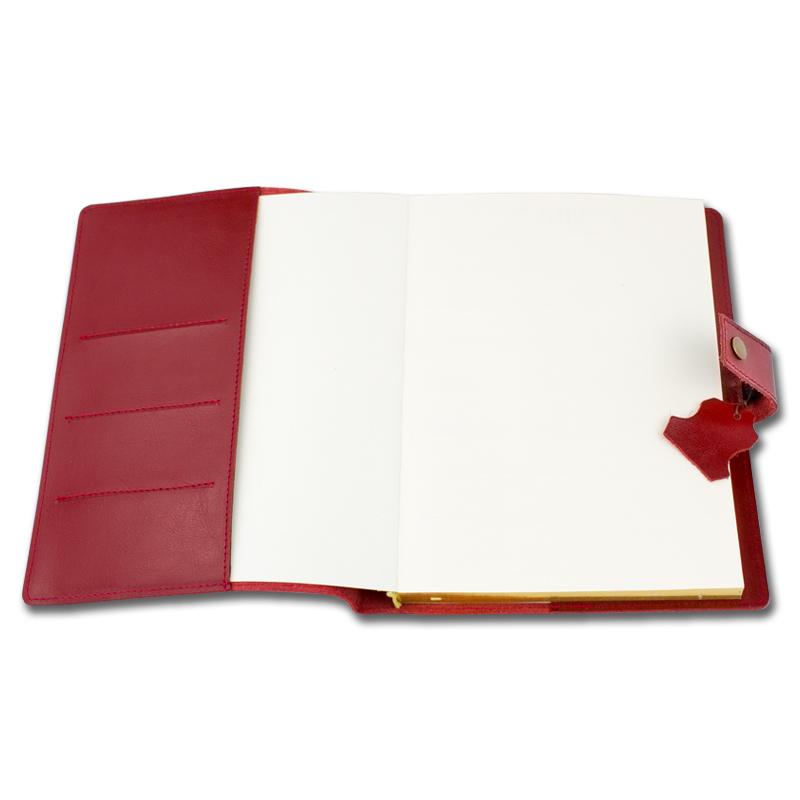 Agendă din piele Mira  Rosso