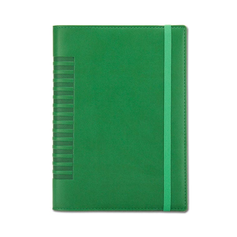 Agendă de lux Cometa cu elastic Verde