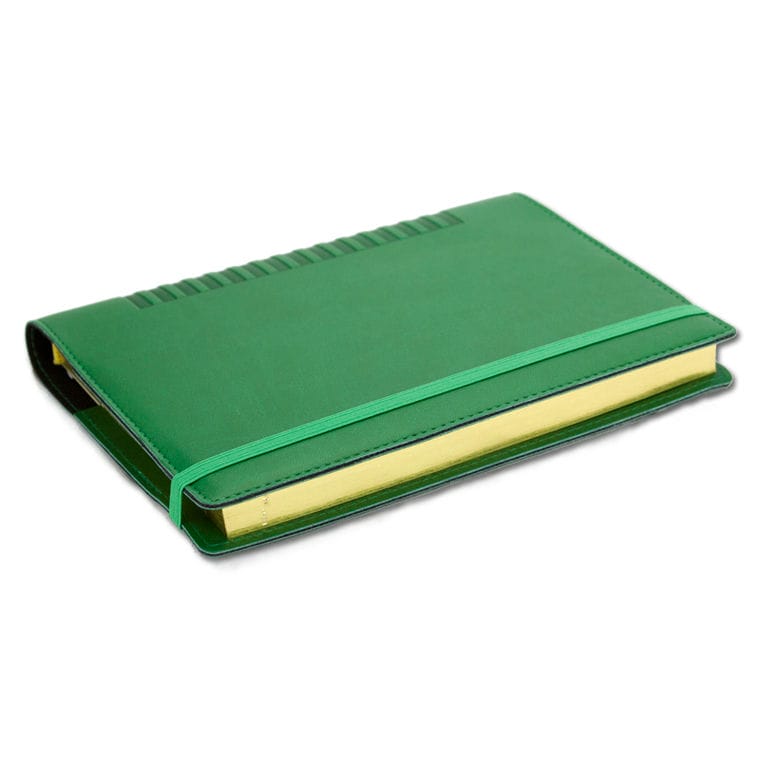 Agendă de lux Cometa cu elastic Verde