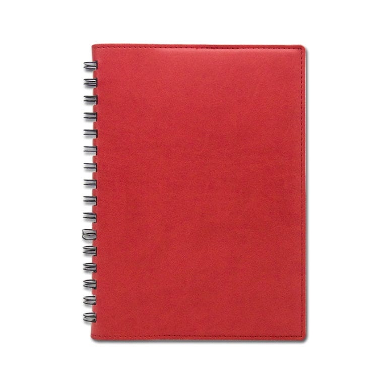 Agendă de lux Cometa cu spira Rosso