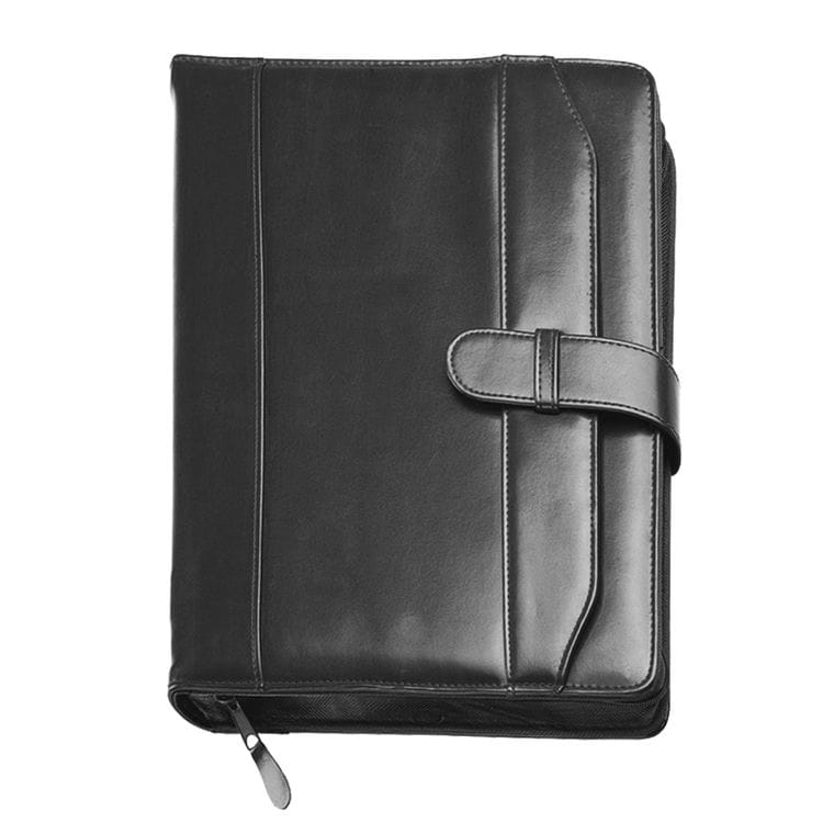 Mapă de lux cu fermoar Delta Nero