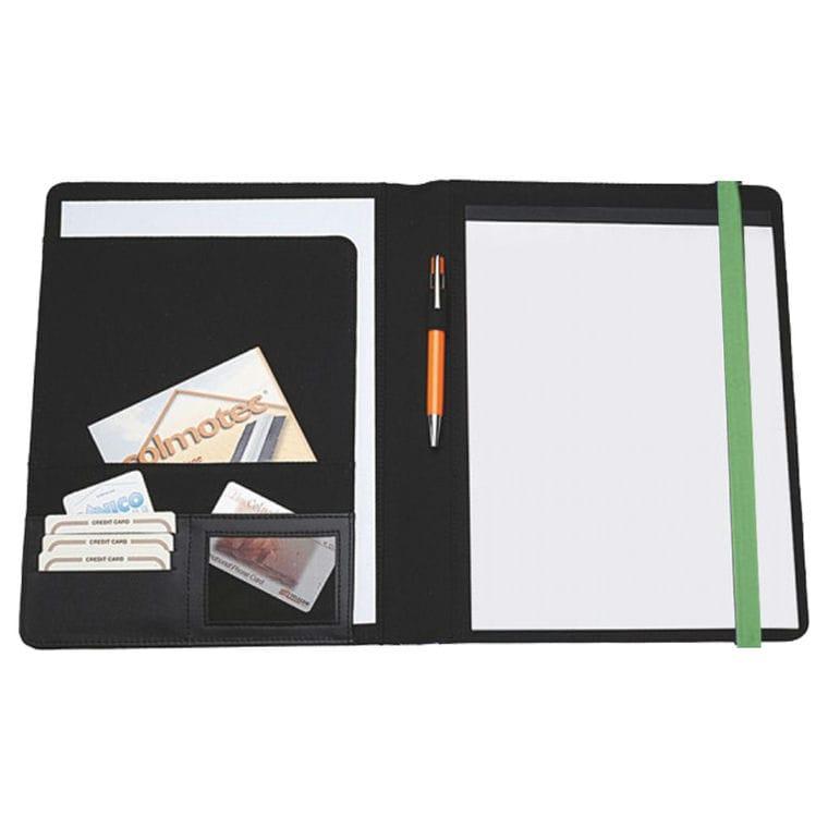 Mapă de lux cu elastic Clio Nero Verde