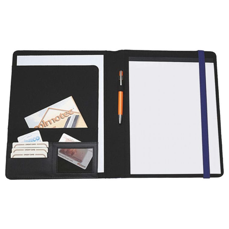 Mapă de lux cu elastic Clio Nero Blu