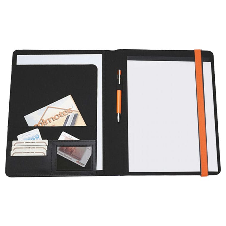 Mapă de lux cu elastic Clio Nero Orange