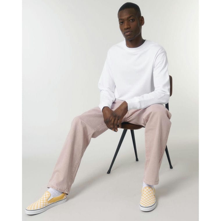 Bluză cu guler rotund Unisex Matcher White M