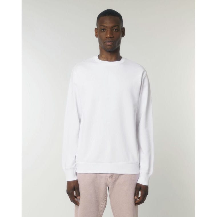 Bluză cu guler rotund Unisex Matcher White M