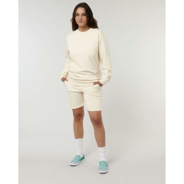 Bluză cu guler rotund Unisex Matcher Natural Raw M