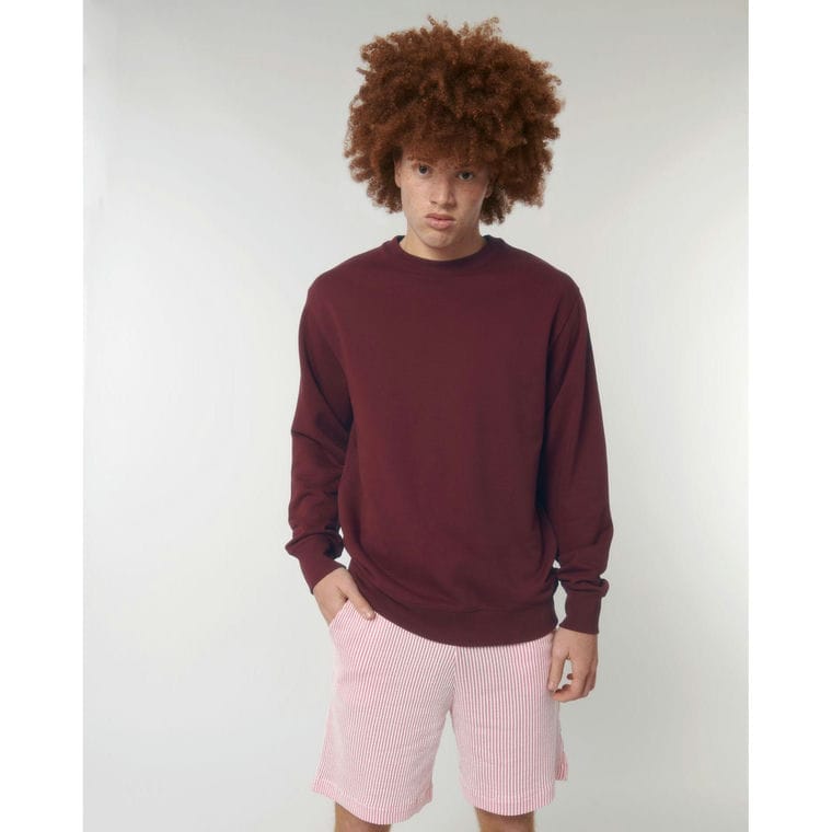 Bluză cu guler rotund Unisex Matcher Burgundy XS
