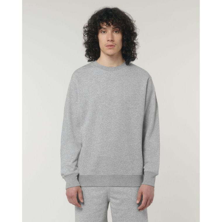 Bluză cu guler rotund Unisex Matcher Heather Grey 3XL