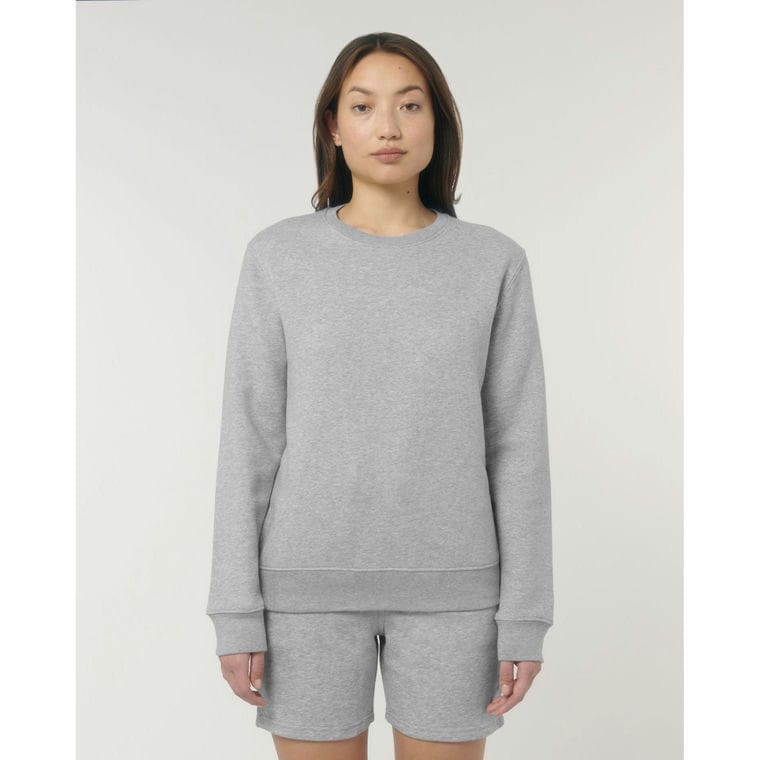 Bluză cu guler rotund Unisex Matcher Heather Grey 3XL