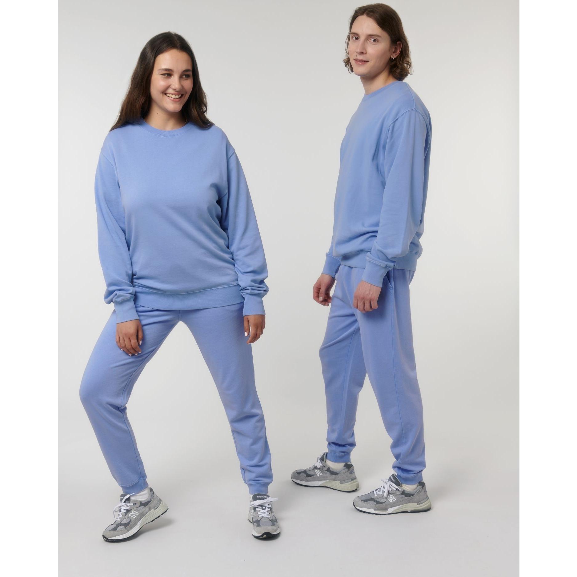 Bluză cu guler rotund Unisex Matcher Vintage G. Dyed Swimmer Blue 2XS