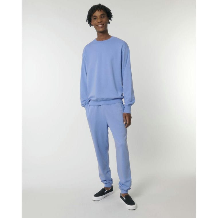 Bluză cu guler rotund Unisex Matcher Vintage G. Dyed Swimmer Blue XL