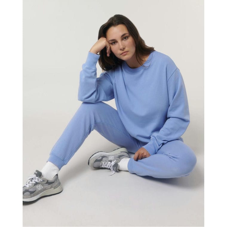 Bluză cu guler rotund Unisex Matcher Vintage G. Dyed Swimmer Blue XL