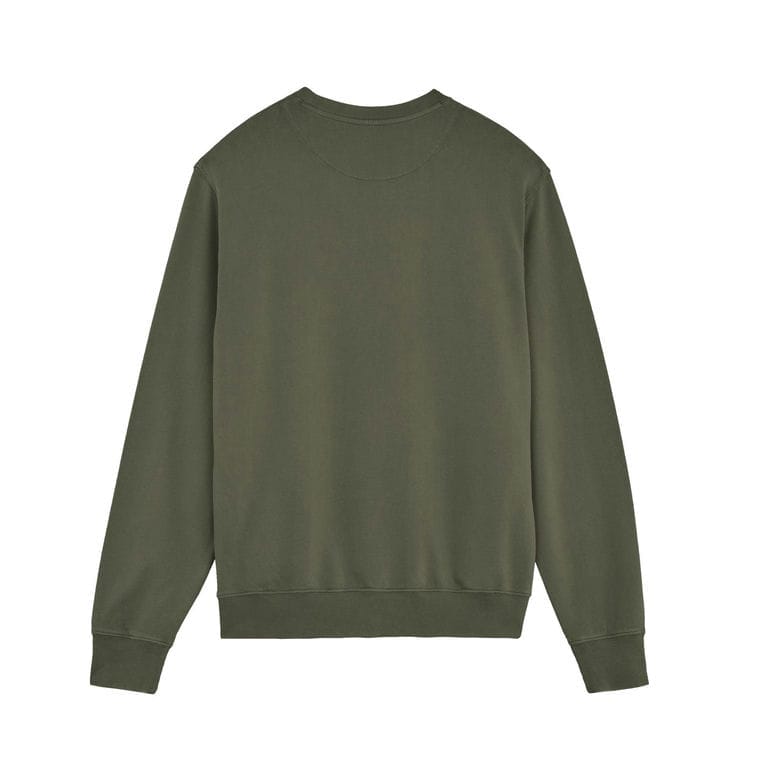 Bluză cu guler rotund Unisex Matcher Vintage G. Dyed Khaki M