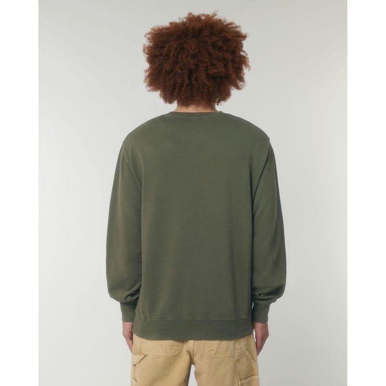 Bluză cu guler rotund Unisex Matcher Vintage G. Dyed Khaki M