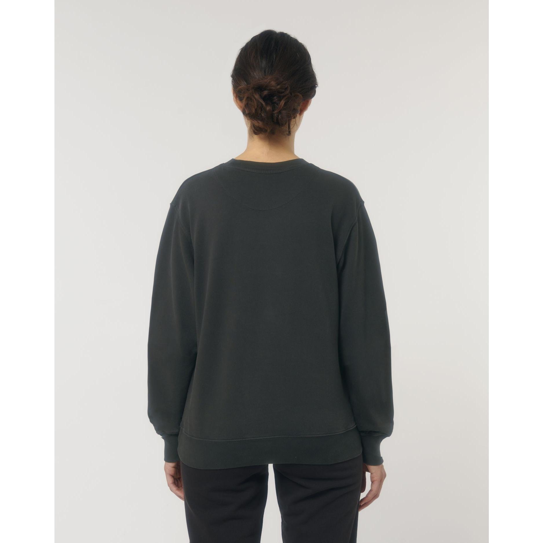 Bluză cu guler rotund Unisex Matcher Vintage G. Dyed Black Rock 3XL