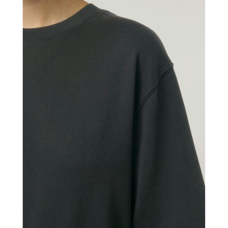 Bluză cu guler rotund Unisex Matcher Vintage G. Dyed Black Rock L