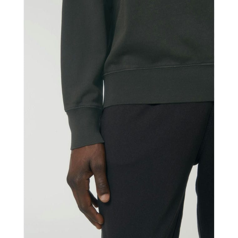 Bluză cu guler rotund Unisex Matcher Vintage G. Dyed Black Rock L