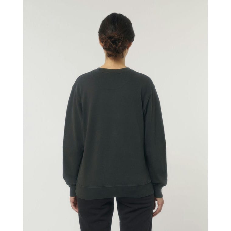 Bluză cu guler rotund Unisex Matcher Vintage G. Dyed Black Rock L