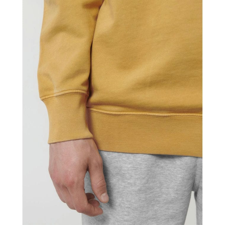 Bluză cu guler rotund Unisex Matcher Vintage G. Dyed Gold Ochre XL