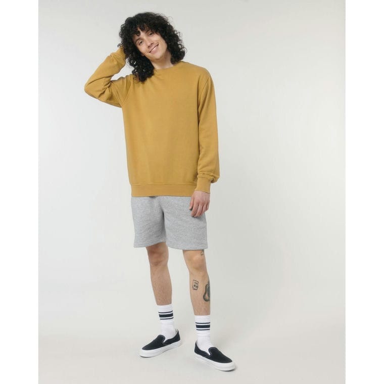 Bluză cu guler rotund Unisex Matcher Vintage G. Dyed Gold Ochre XL