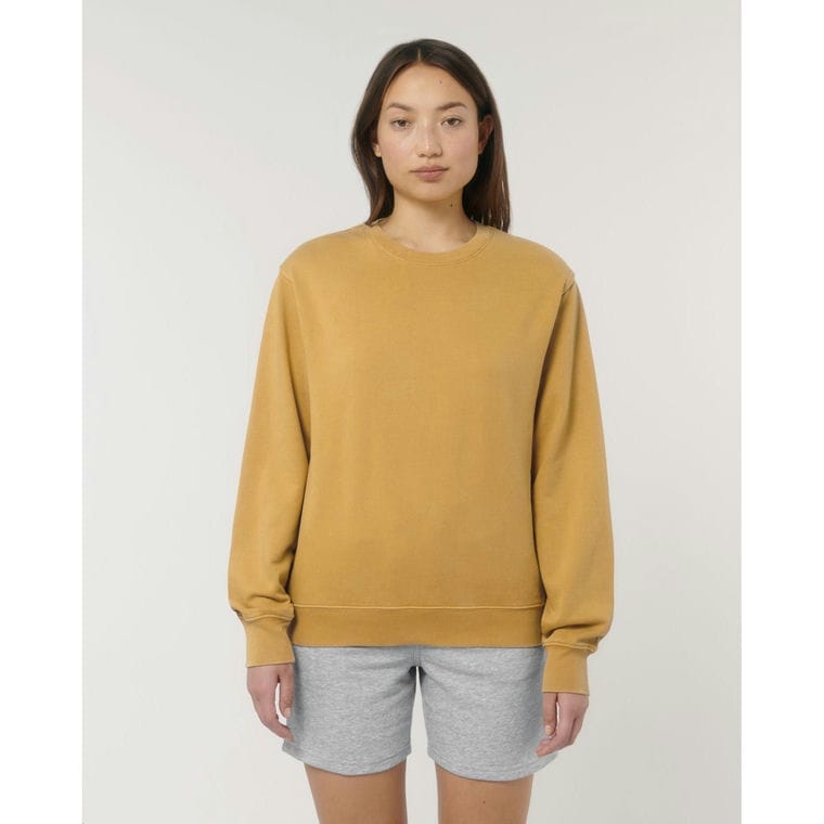 Bluză cu guler rotund Unisex Matcher Vintage G. Dyed Gold Ochre XL