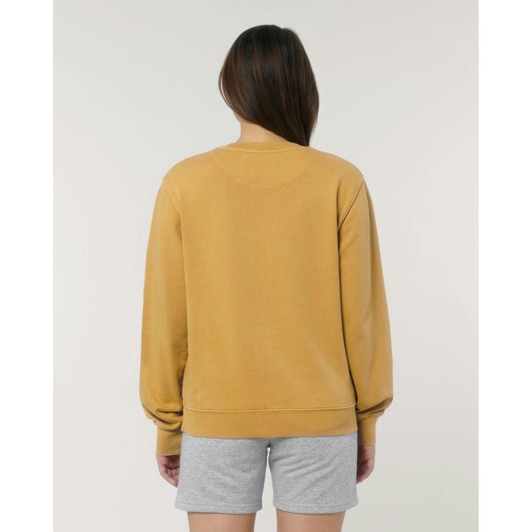 Bluză cu guler rotund Unisex Matcher Vintage G. Dyed Gold Ochre XL