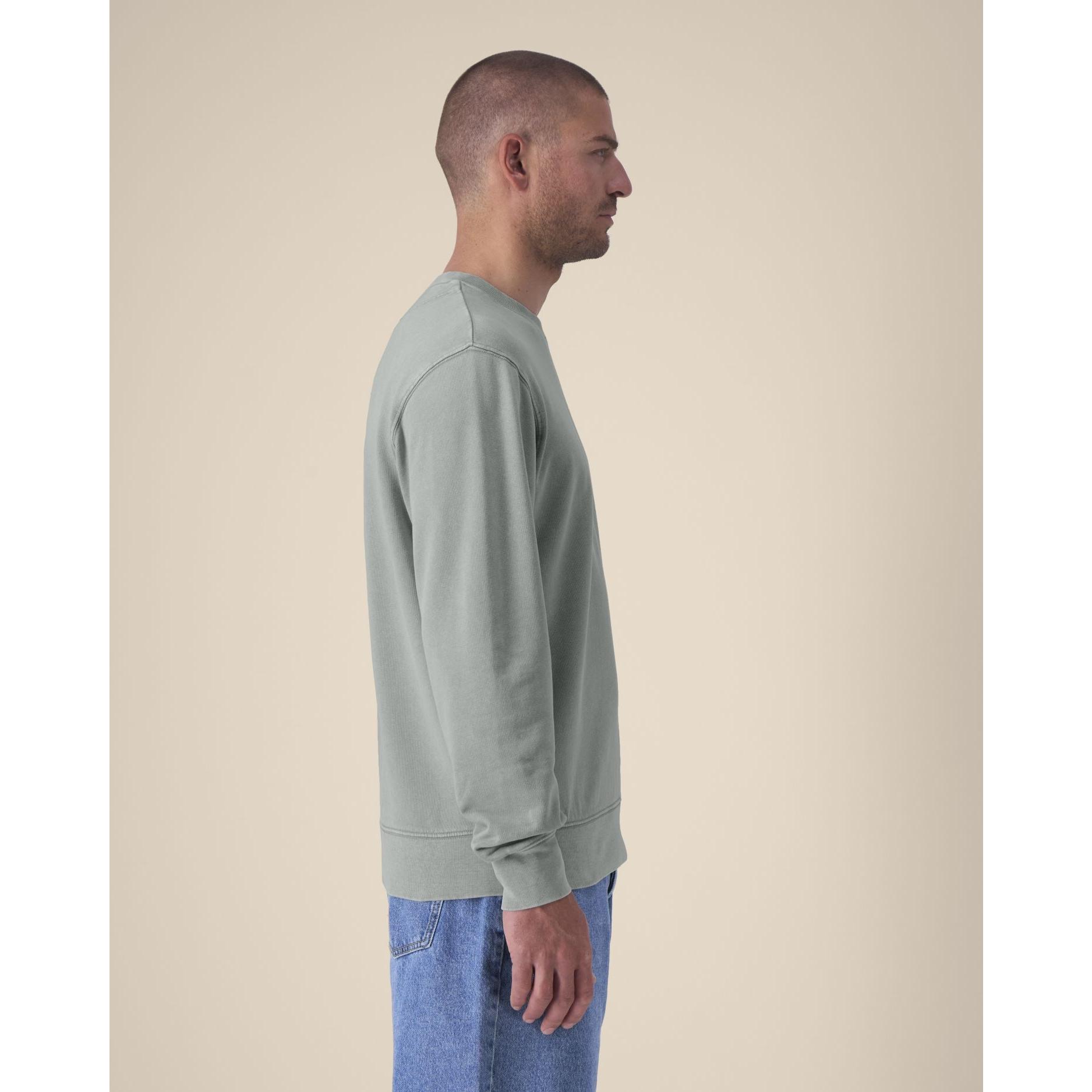 Bluză cu guler rotund Unisex Matcher Vintage G. Dyed Misty Grey 2XS
