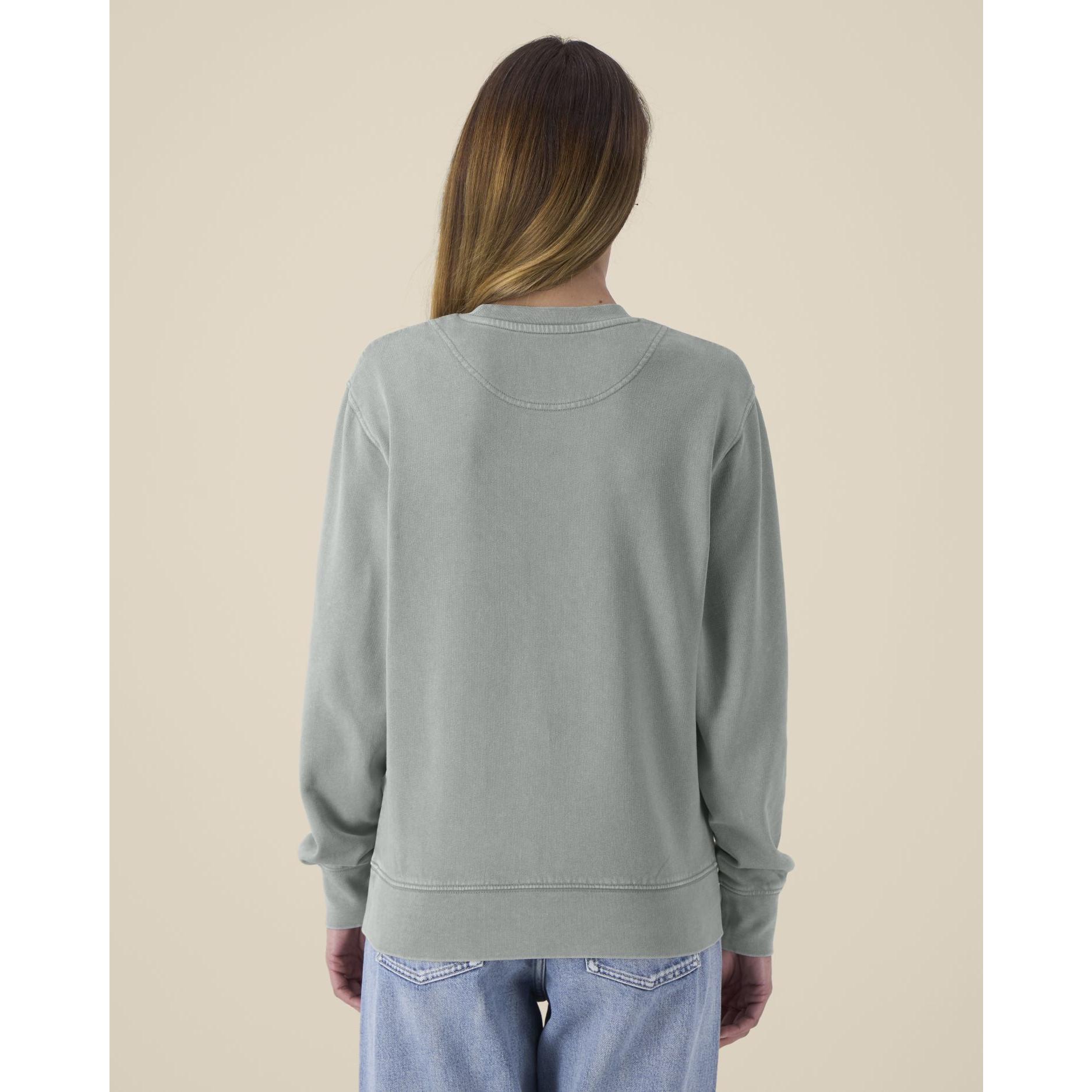 Bluză cu guler rotund Unisex Matcher Vintage G. Dyed Misty Grey 2XS