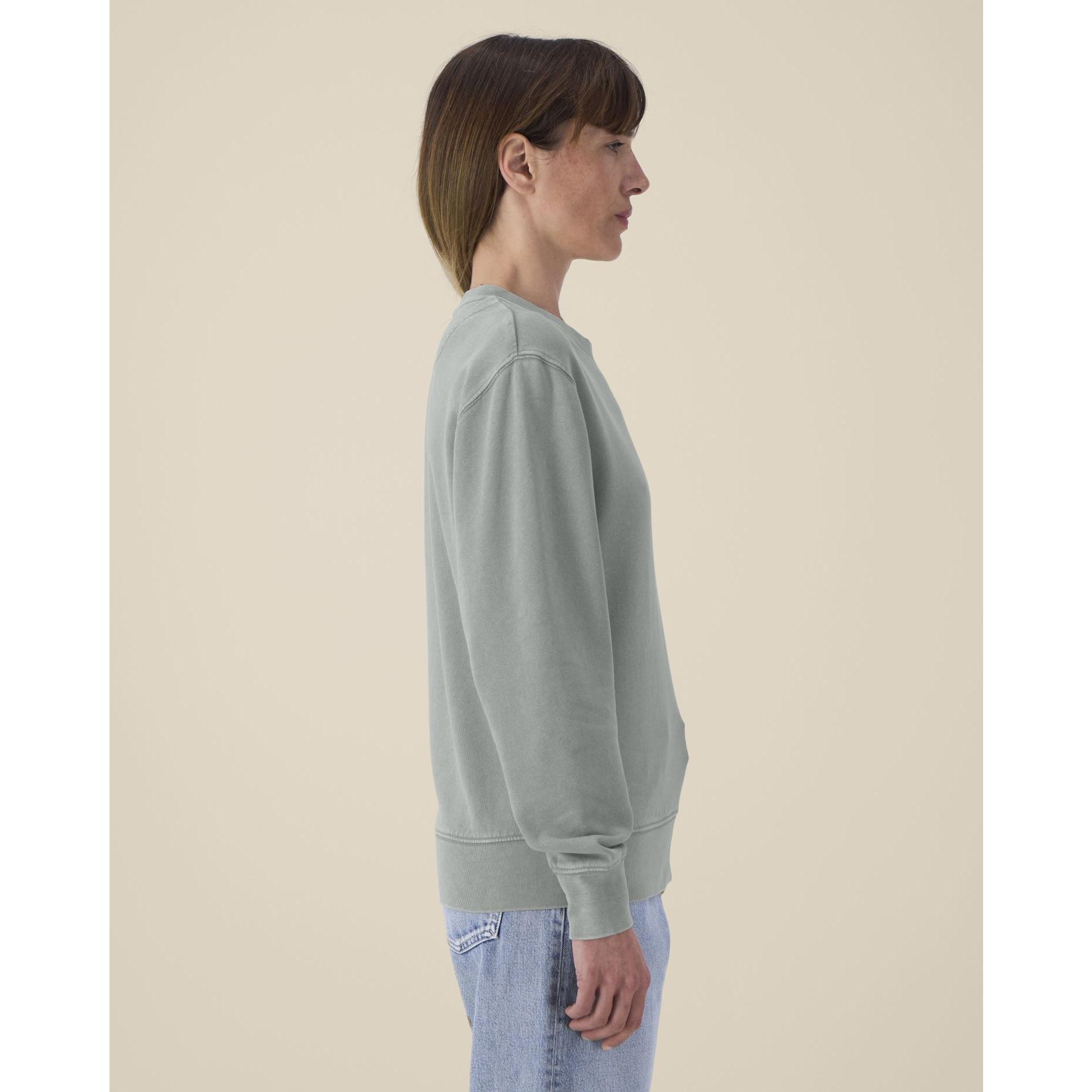 Bluză cu guler rotund Unisex Matcher Vintage G. Dyed Misty Grey 2XS