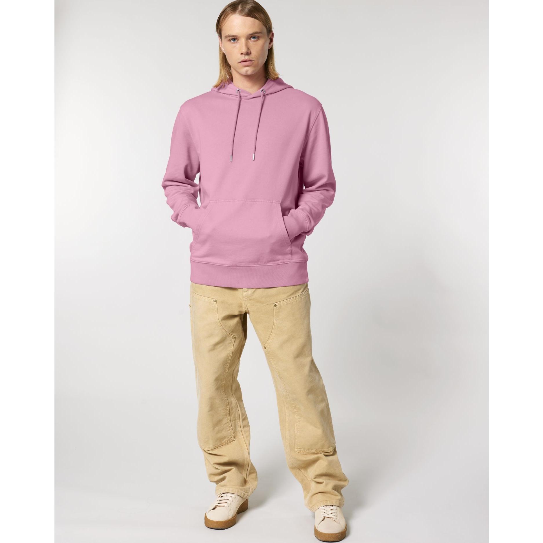 Hanorac cu glugă Unisex Archer Vintage G. Dyed Bubble Pink 2XS