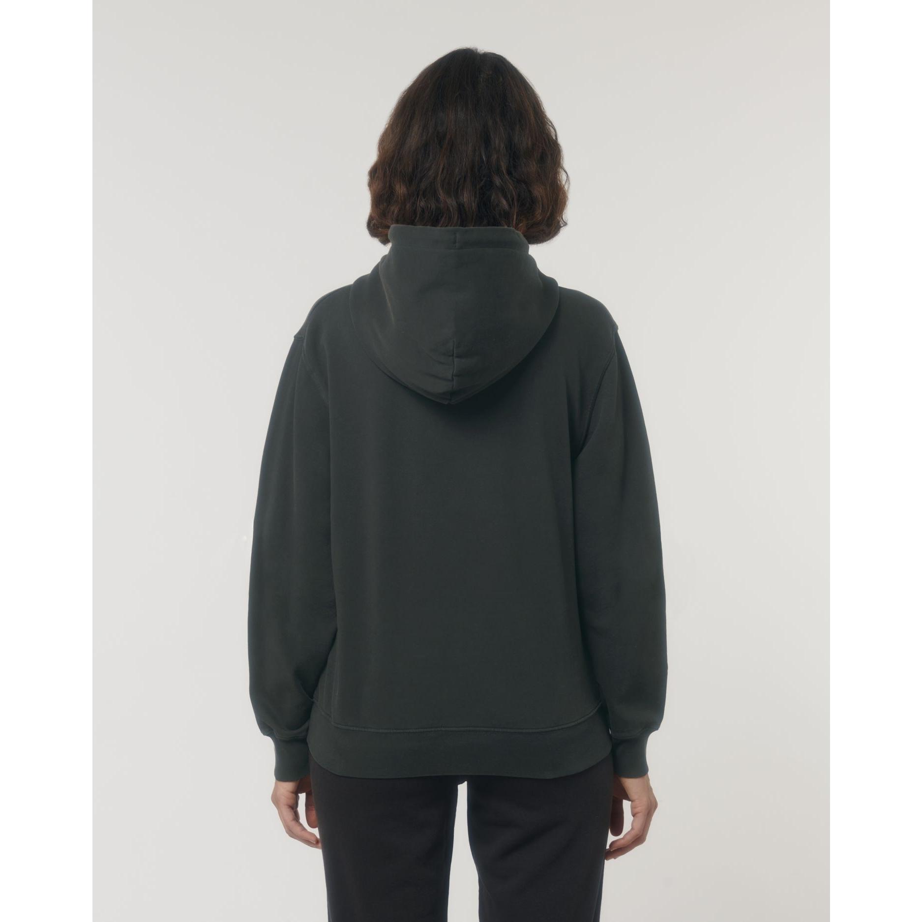 Hanorac cu glugă Unisex Archer Vintage G. Dyed Black Rock 2XS