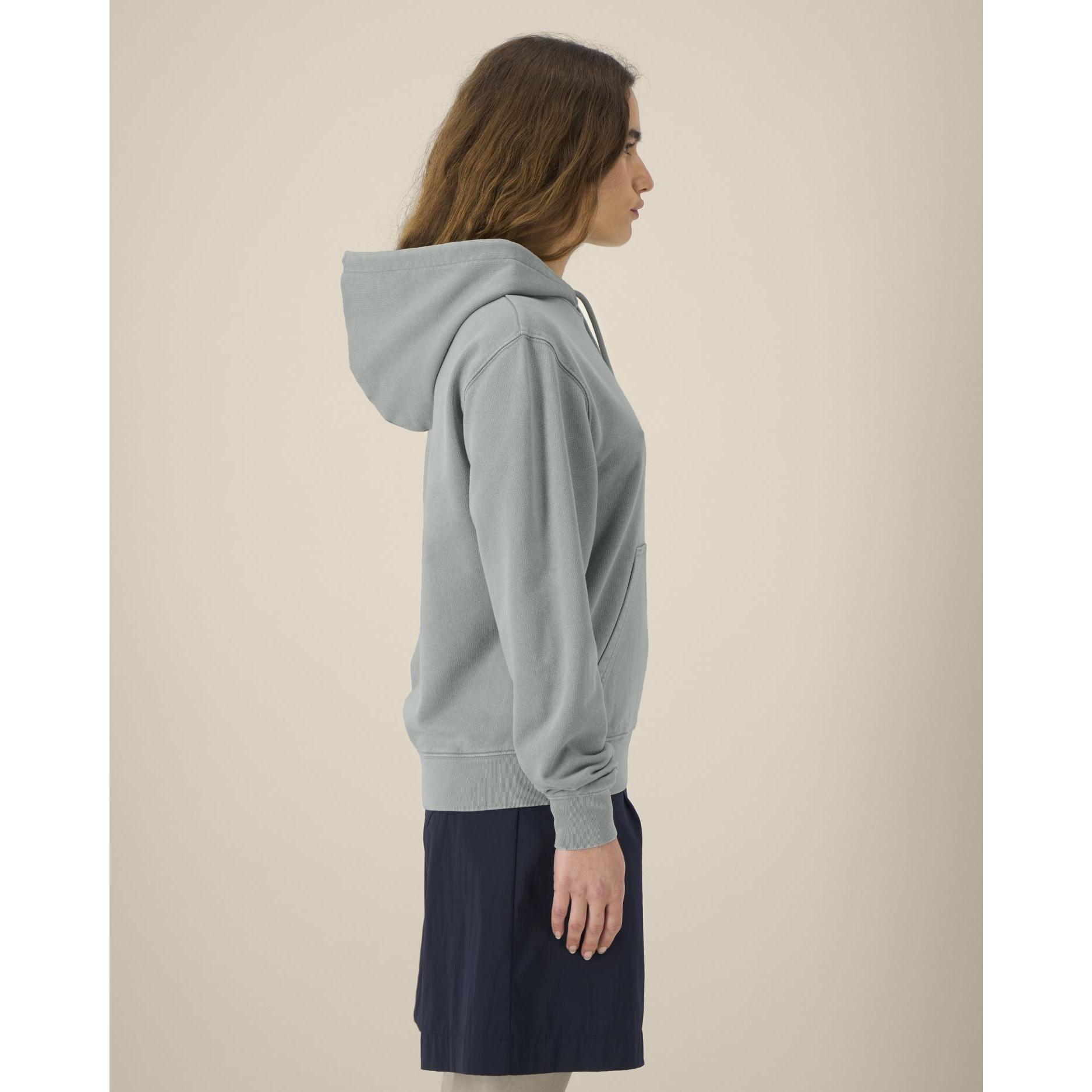 Hanorac cu glugă Unisex Archer Vintage G. Dyed Misty Grey 3XL