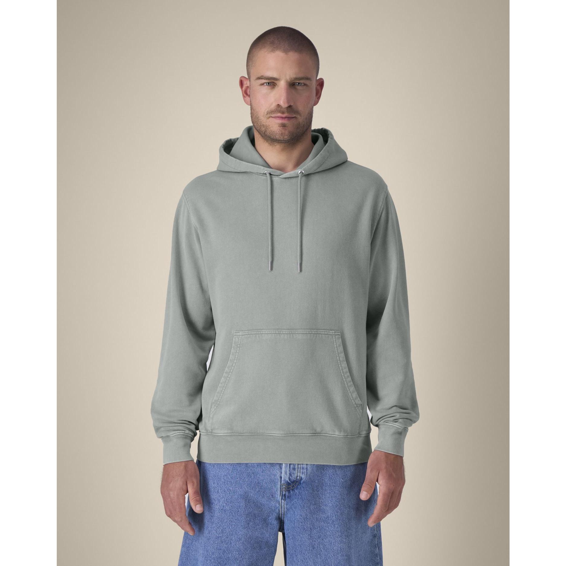 Hanorac cu glugă Unisex Archer Vintage G. Dyed Misty Grey 3XL