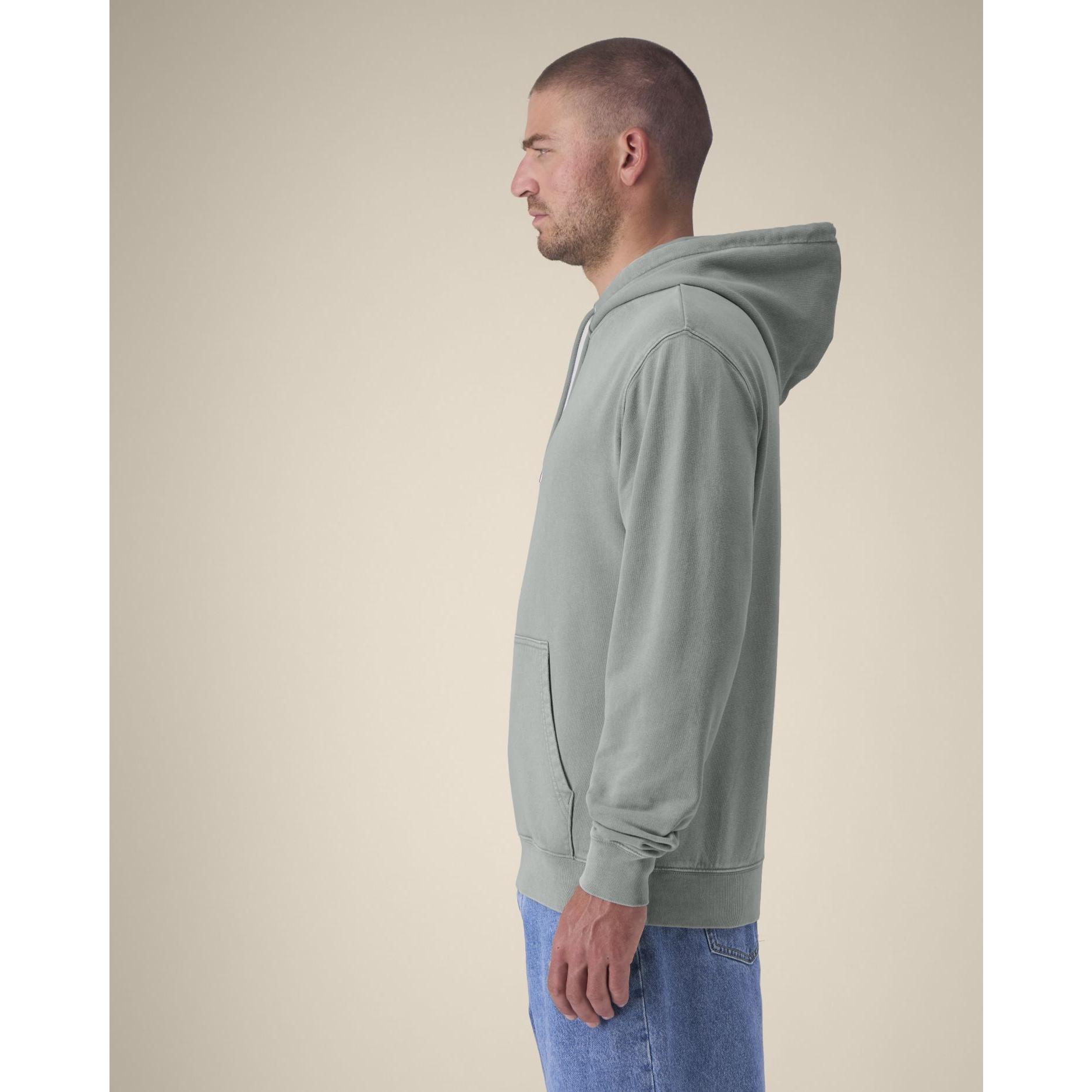 Hanorac cu glugă Unisex Archer Vintage G. Dyed Misty Grey 3XL