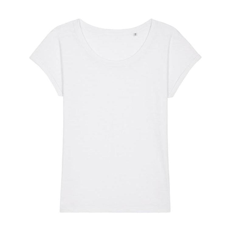 Tricou pentru femei Stella Rounder Slub White XL