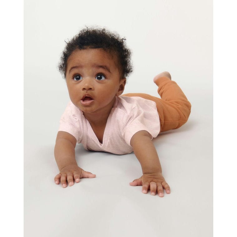 Tricou pentru Bebeluși Baby Creator Cream Heather Pink 0 - 6 luni