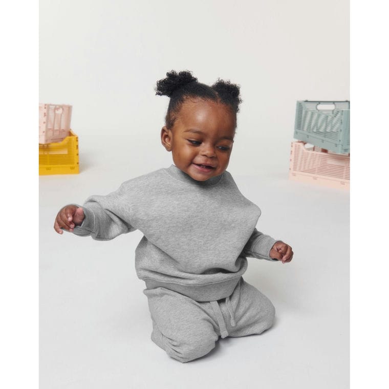 Bluză cu guler rotund pentru Bebeluși Baby Changer Heather Grey 12 - 18 luni